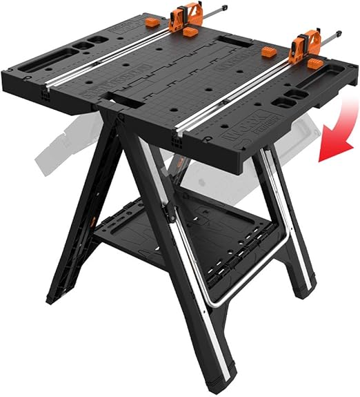 WORX WX051 Pegasus MultiFunction Work Table and Sawhorse with Quick