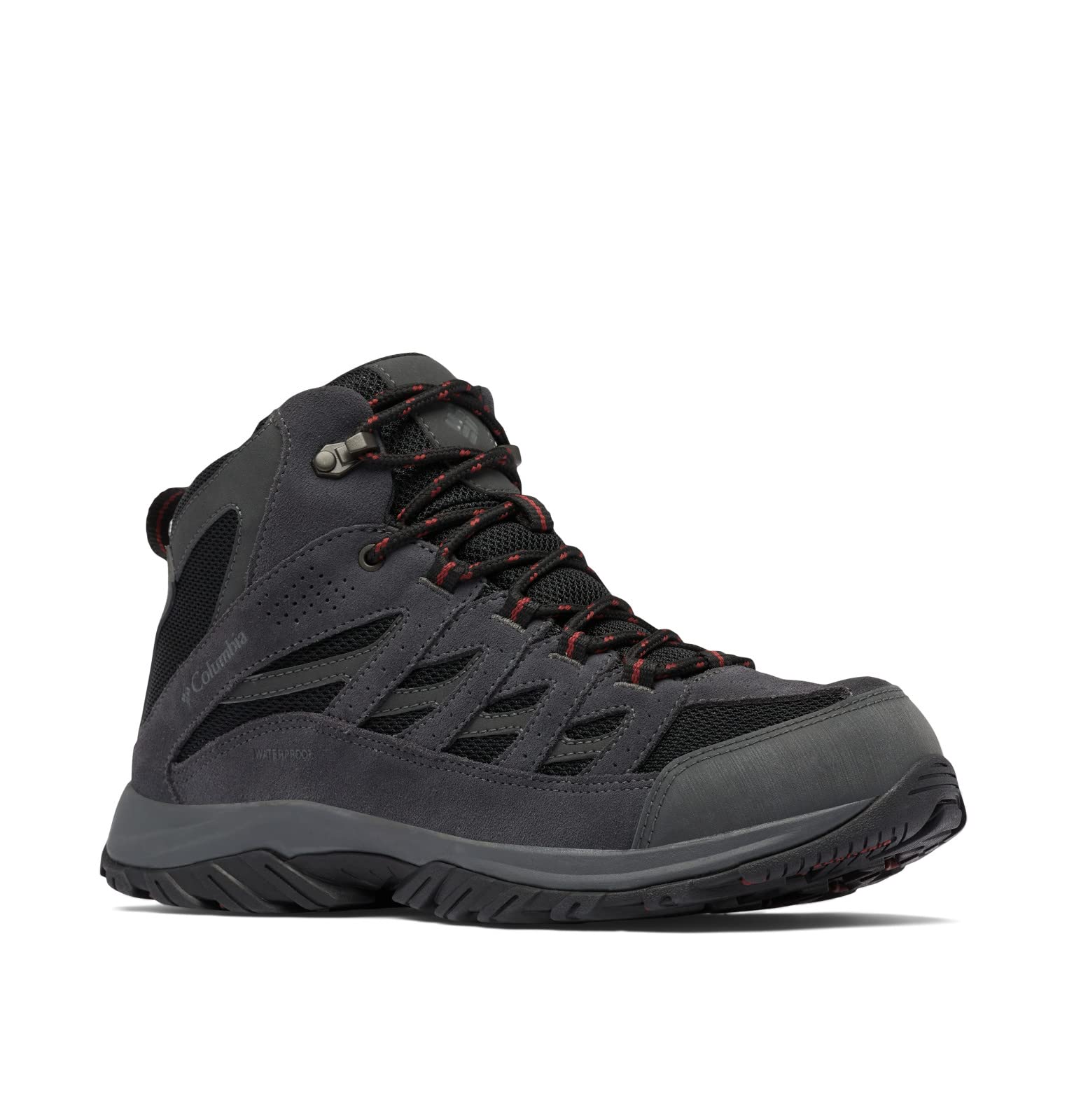Columbia Mens Crestwood Mid Waterproof, Black/Charcoal, 7 Wide Image