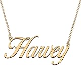HUAN XUN Customized Custom Simple Any Name Necklace