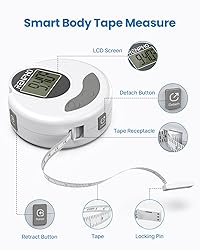 RENPHO Body Measuring Tape, Bluetooth Smart Tape