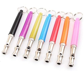 SRI Dog Training Whistle for Barking Control with Lanyard (Red)