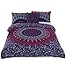 Sleepwish 4 Pcs Love Stretches Bedding Bohemian Retro Bohemian Duvet Cover Set King Size