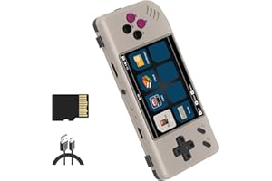 Doriteney RG28XX Retro Video Handheld Game Console Linux OS Game Player 64G TF Card 5500+ Games 3100mAh Battery Compatible with Bluetooth and WIFI(Gray)