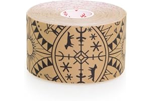 Dynamic Tape Powerband Biomechanical Support Tape with Maximum Strength and Rebound 4-Way Elasticity Waterproof and Latex-Fre