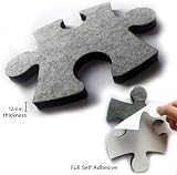 MCLEULLA Felt Bulletin Cork Board Tiles, 4 pcs Colorful Puzzle Wall Stickers view 2