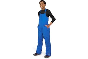 Lands' End Unisex Kids Squall Waterproof Adjustable Insulated Iron Knee Snow Bib Overalls