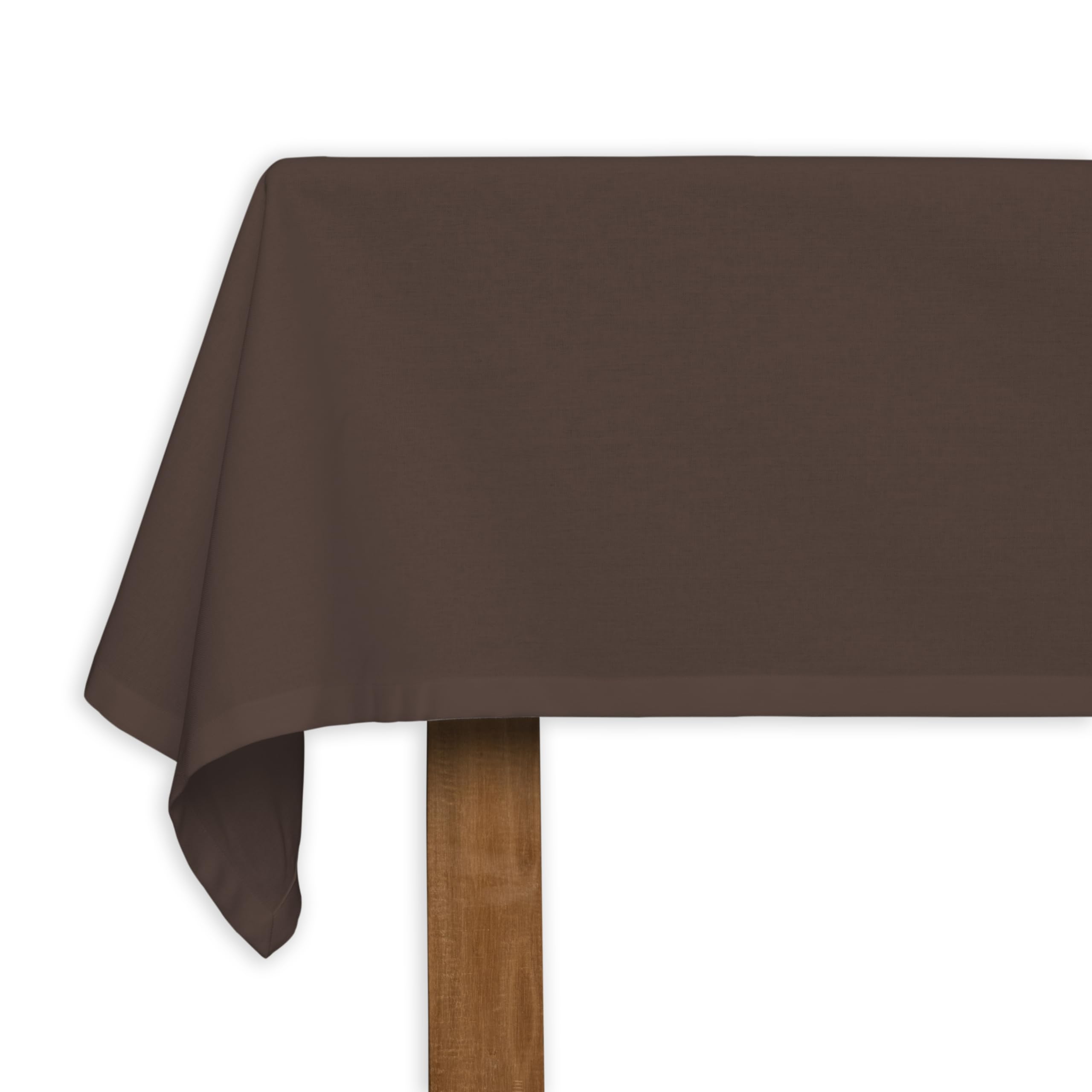 CALICOT Tablecloth Cotton Rectangle TableCover 63x90 Inch Table Cloths Washable Reusable Spring Easter Decor, Kitchen Outdoor Party Wedding Buffet Dining Table Decor|Brown