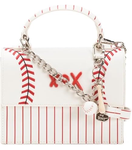 Betsey Johnson XO Mona Triple Compartment Blush Textured Faux Leather W/Gold Toned Chain Bow Fashion Detail Satchel Shoulder Bag Handbag : Clothing, Shoes & Jewelry