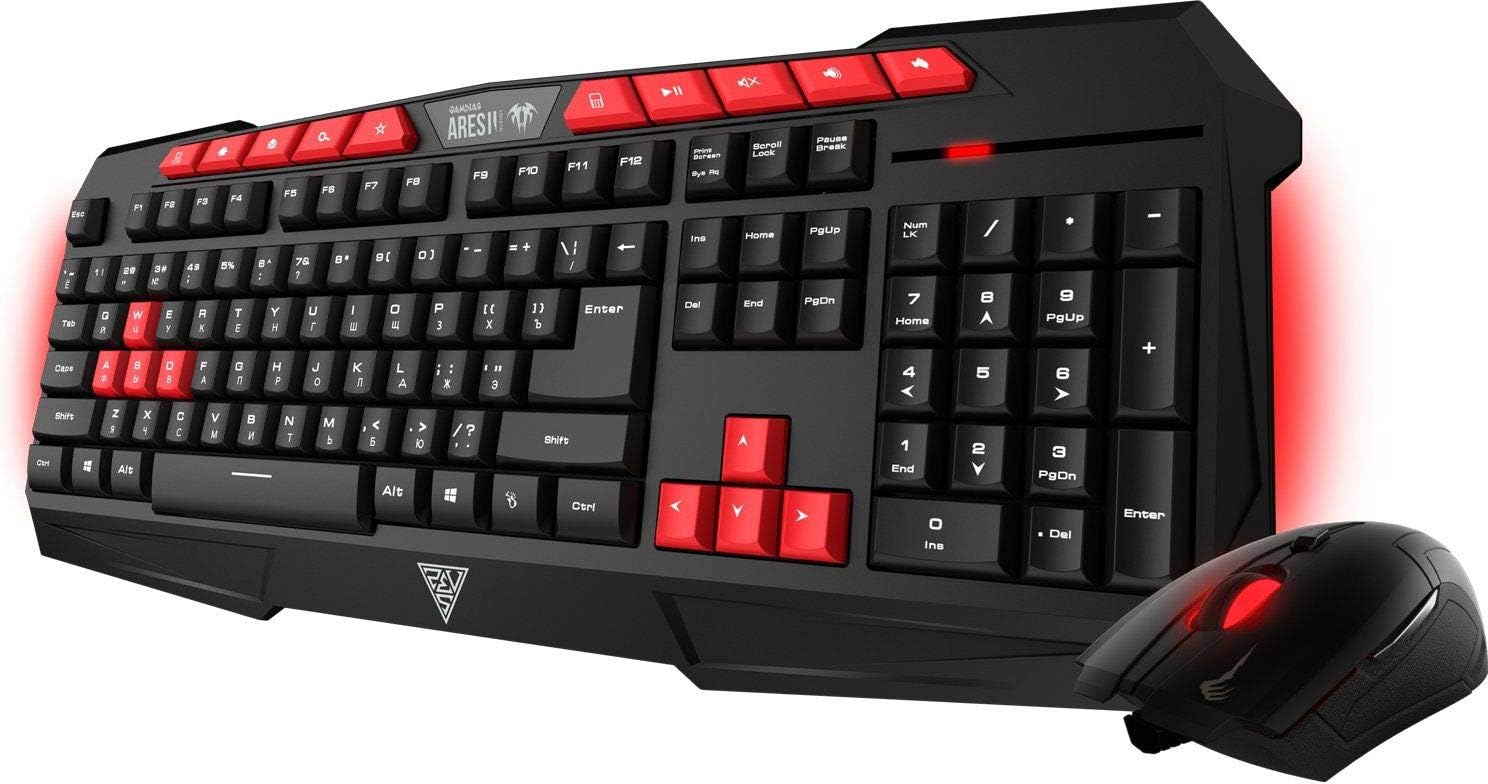 (Renewed) GAMDIAS ARES-GKC 100 Gaming Membrane Keyboard and Mouse