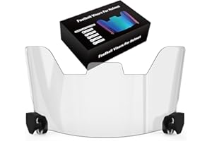 OYMLANX Football Visor Helmet Shield – Crystal-Clear Polycarbonate Face Protection for Youth & Adult, Fits Riddell/Schutt/Xenith/Vicis Helmets, UV-Resistant Sports & Lacrosse Gear (Sports & Outdoors)