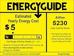 Sofucor 52" Smart Ceiling Fan, Indoor/Outdoor