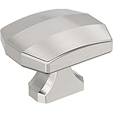 Amerock Bellamy 1-1/2 inch (38mm) Length Satin Nickel Cabinet Knob, BP36687G10