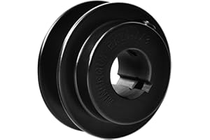 MINERGUY BK2478 Pulley/Sheave, Cast Iron 2.5" OD, Single Groove Pulley V Style B Belt 5L for 7/8" Keyed Shaft