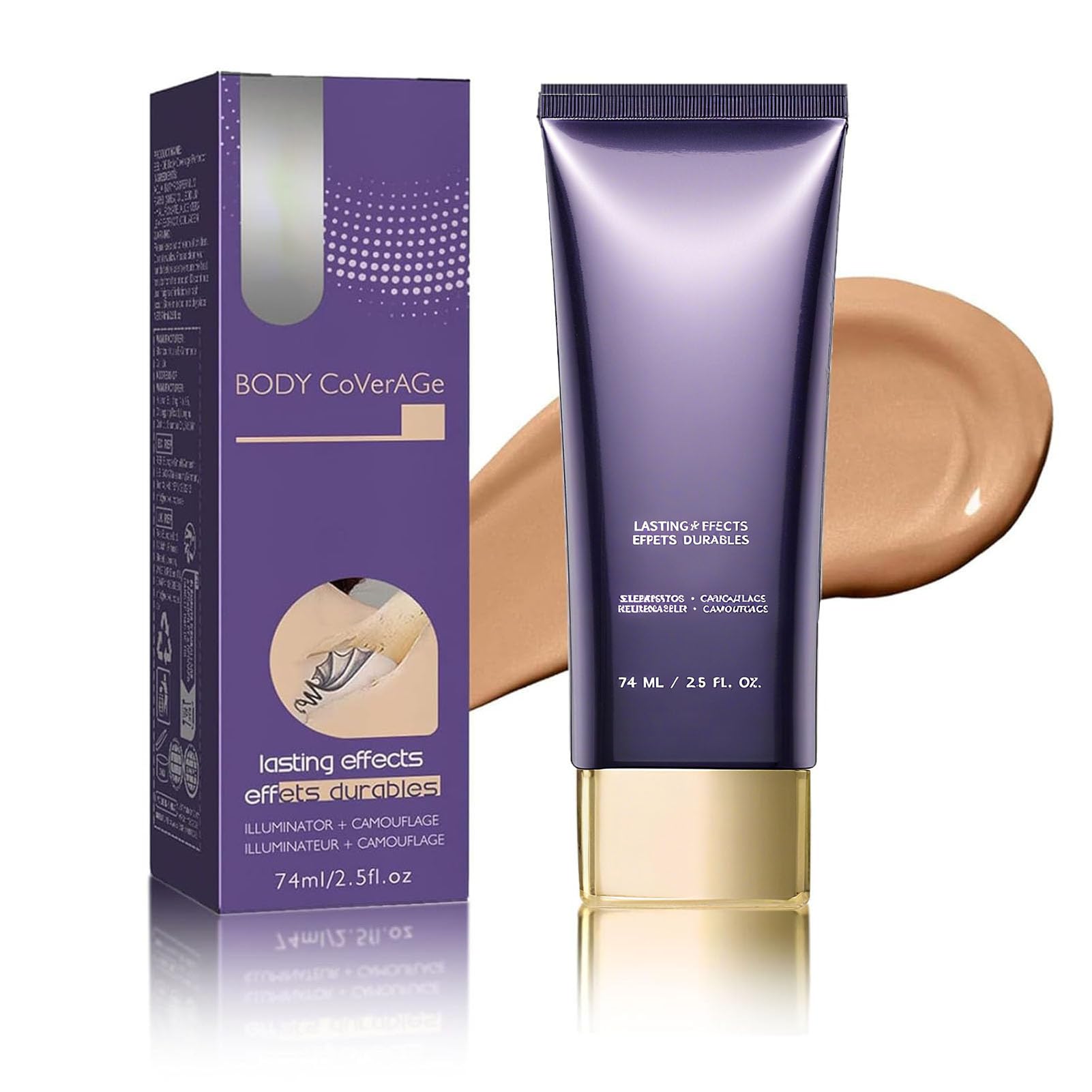 Body Coverage Cream Waterproof Full Coverage Leg & Body Concealer ...