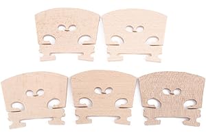5Pcs Violin Bridges, 4/4 Maple Wood Bridge Part Accessory Performance Accessories Violin Bridge 4/4 Fitted