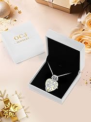 OCJ April Birthstone Necklace 925 Sterling Silver