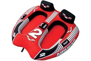 Airhead Viper Towable 1-3 Rider Models, Tube for Boating and Water Sports, Heavy Duty Full Nylon Cover