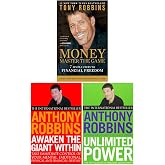 Tony Robbins Collection 3 Books Set (Awaken The Giant Within, Unlimited Power, Money Master the Game)