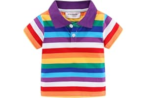 Mud Kingdom Little Boys Polo Shirt Cute Stripe Summer