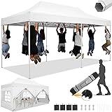 HOTEEL 10x20 Heavy Duty Pop Up Canopy Tent with