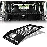 Rear Trunk Cargo Rack Basket Tray Interior Storage Luggage Carrier Fit for 2007-2024 Wrangler JL Unlimited 4-Door Hardtops