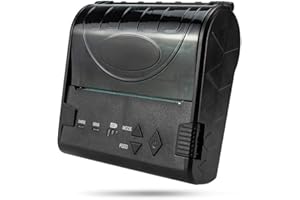 NETUM Wireless Bluetooth Thermal Receipt Printer, Portable Personal Bill Printer 80mm Mini USB POS Printer for Restaurant Sales Retail Compatible with Android