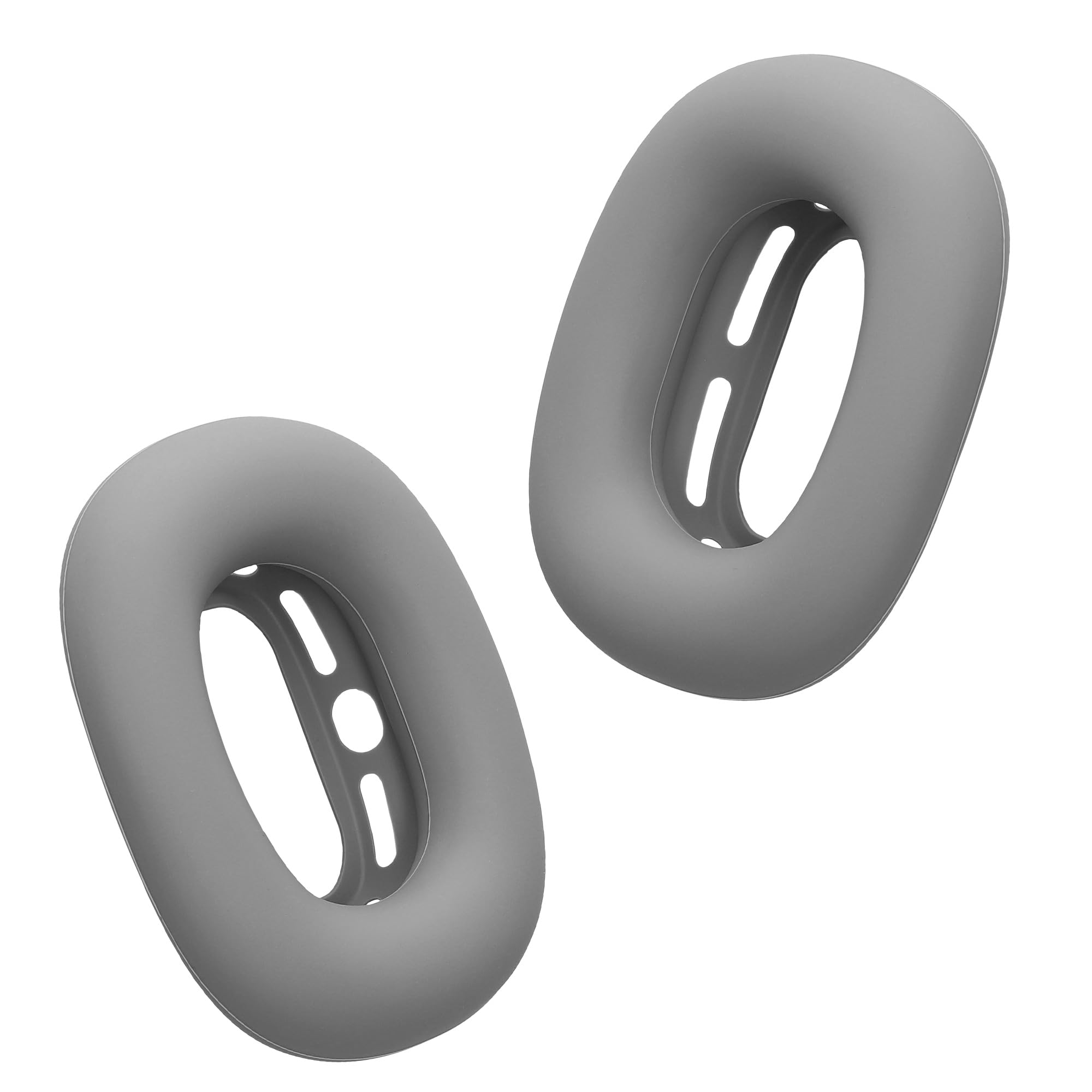 kwmobile Protective Case Compatible With Apple AirPods Max Cover - Silicone Headphones Case - Dark Grey