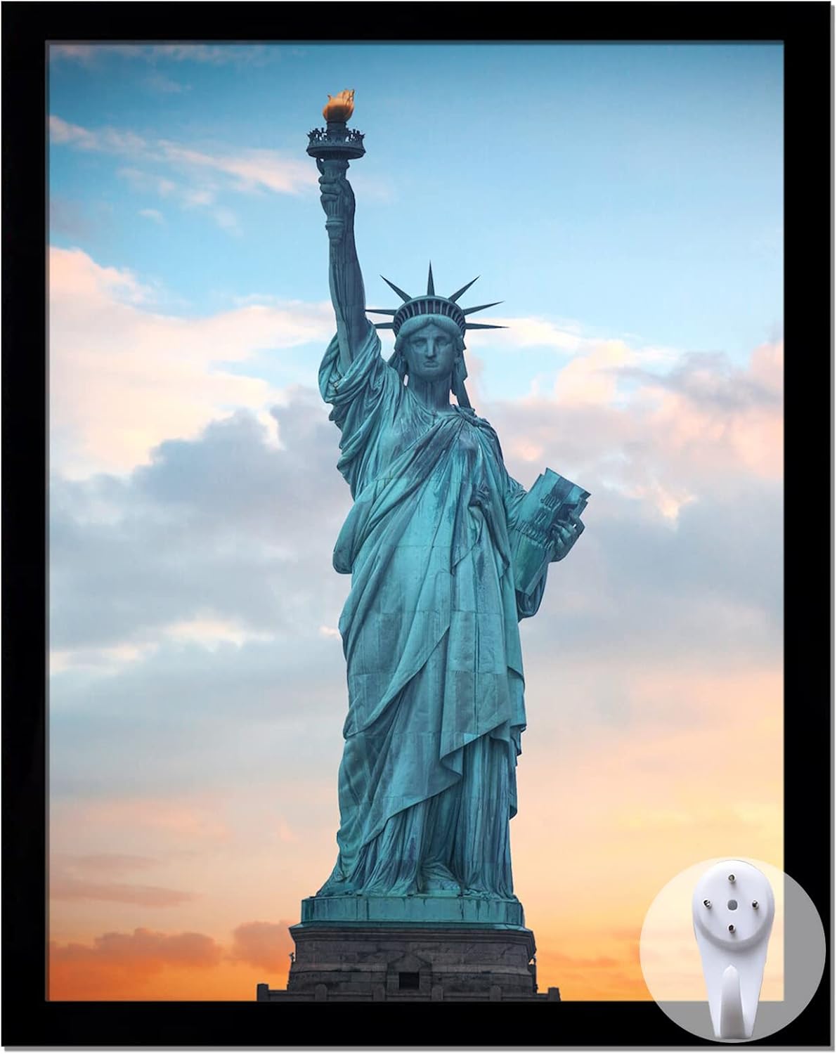 Photo Albums, Frames & Accessories - OMAIGAR 11x14 Picture Frame for 11by14 Poster Photo Canvas Certificate Black High Transparent Photo Frame Wall Desktop Horizontal Vertical 11 x 14