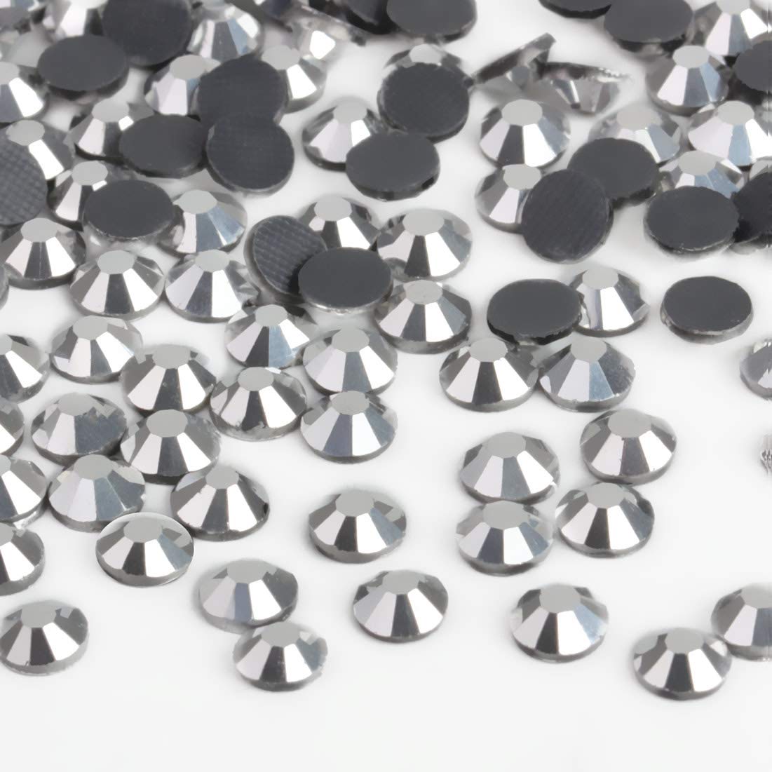Crystal Hotfix Rhinestone,Machine Cut Stone 1440pcs/pkg (Silver Hematite,SS10,3mm)