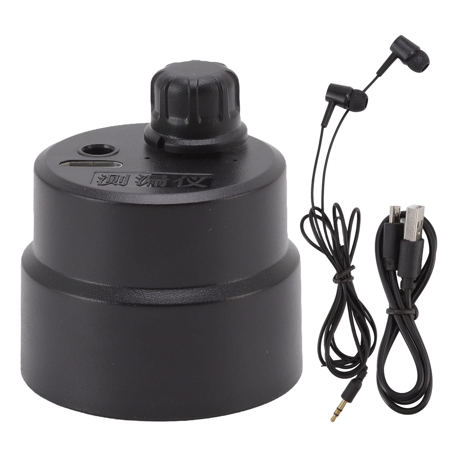 Water Detector, Highly Sensitive Sound Collector with Built-in Headphone, Wall Moisture Finder for Home Office Plumbing Leak Detection