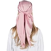 RIIQIICHY 35 Inch Head Scarf for Women Hair Scarf Like Silk Scarf Square Scarf Bandanas for Women