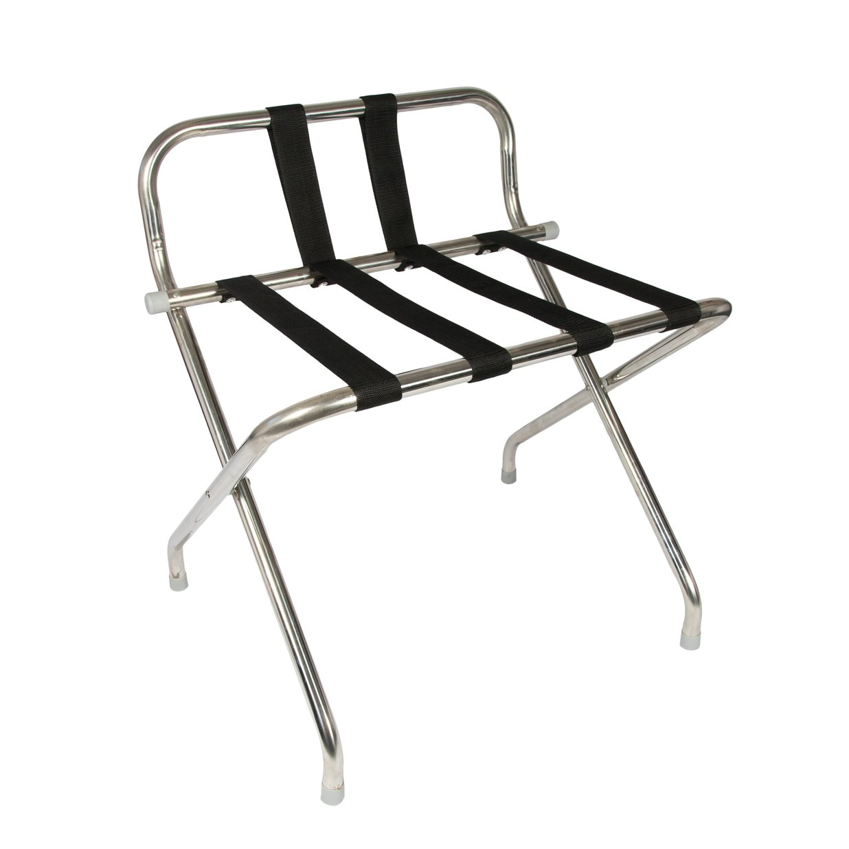 EHC Stainless Steel Folding Luggage Rack Suitcase Stand Organiser