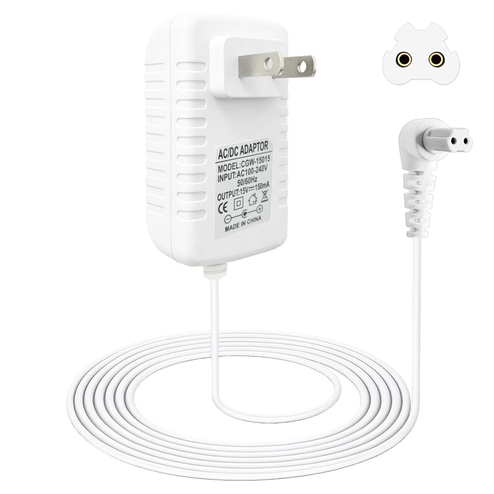 Photo 1 of 15V Charger Compatible with Black and Decker Dustbuster Handheld Vacuum HHVI315JO42 HHVI320JR02 HLVA320JS10 90627870 S003AQU1500015 HLVA315J HLVA315J22 HNVB115J10 Power Adapter,White