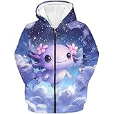 YORXINGY Girls Zip Up Hoodies with Pockets Kids Cute Long Sleeve Sweatshirts for School/Home/Sports 6-16Y