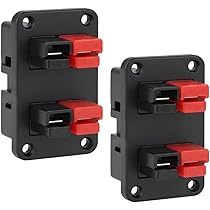 Glarks Lot De 20 Paires De Connecteurs De Bornes D Modulaires A Deconnexion Rapide 30 A Rouge Noir