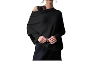 GOFULY Light Weight Sweaters for Women Casual Dolman Long Sleeve Tops Winter Knit Drop Shoulder Sweater Fall Jumper Tunics