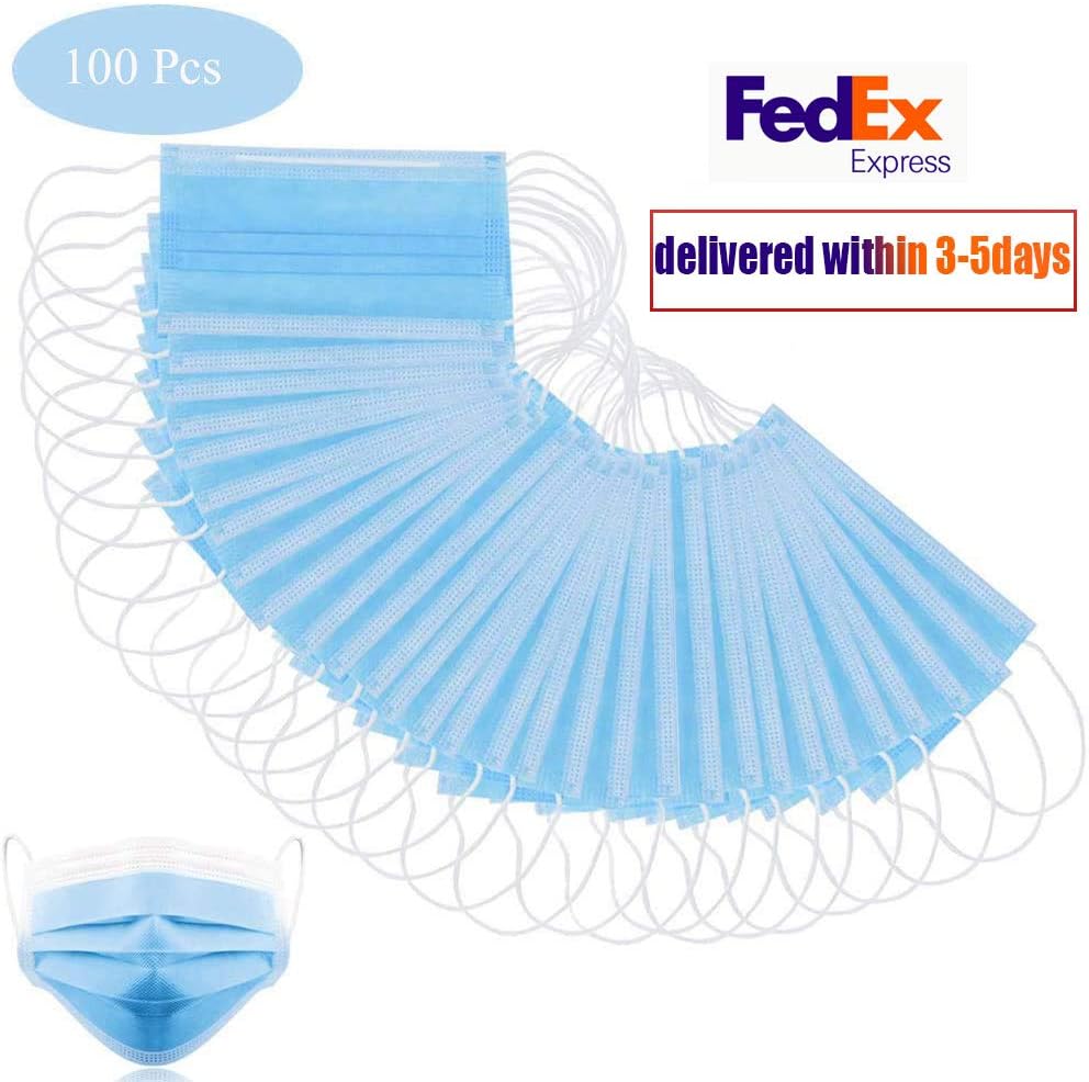 100PCs Face Masks with Breathing โ 100% Cotton, Washable, Cloth Masks โ Protection from Dust, Pollen, Pet Dander, Other Airborne Irritants (100)