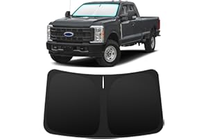 INSAUTO Foldable Windshield Sun Shade for Ford F250 F350 F450 2017-2026, Heat & UV Protection Car Sunshade with Storage Bag, Keep Interior Cool & Easy Installation