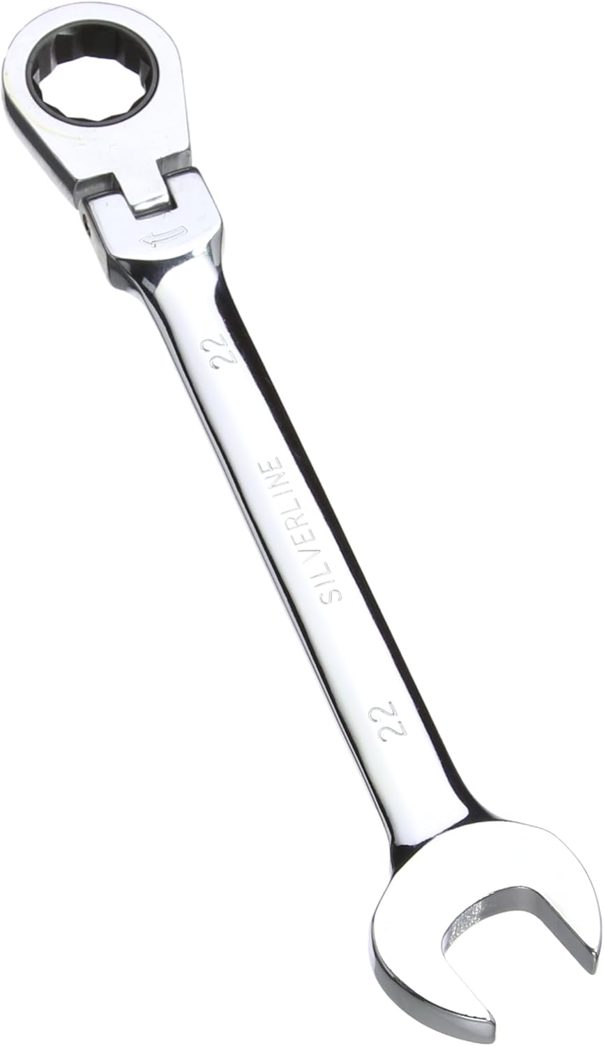 Silverline 571523 Flexible Head Ratchet Spanner 22 mm