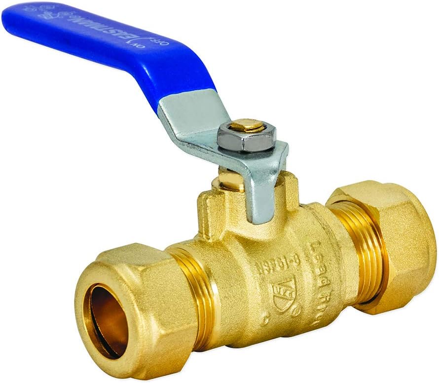 Ez Flo Brass Eastman 20096lf Heavy Duty Full Port Ball Valve 1 2 Inch 1 2 Compression Amazon Com