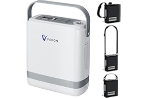 KOHAGOKI Portable Oxygen Concentrator 1-8L Oxygen Generator for Travel Use, Pulse Oxygen Concentrator Machine with Complete Accessories,4.3lbs Rugged Oxygen Generator (ROG) with Complete Accessories