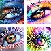 4 Pack Diamond Painting Kits for Adults Kids Set Eyes Full Drill for Home Wall Decor