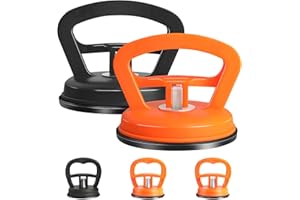 DQKK Dent Puller, 5 Pack Dent Remover Tool for Car, Different Size of Suction Car Dent Puller, Dent Puller Kit for Car, Glass, Screen, Tiles, Objects Moving, Close The Room Windows(Orange and Black)
