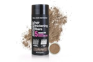 ZENTANMEI Hair Fibers for Thinning Hair for Women All-Natural Hair Building Fibers 0.98 Oz Hair Volume Powder Bald Spot Cover Up for Men & Women (Light Brown)