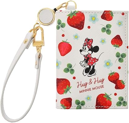 Amazon ディズニーストア Disney Idカード 定期入れ パスケース イチゴ柄 ミニー Ichigo 21 Disney ディズニー Idカードホルダー
