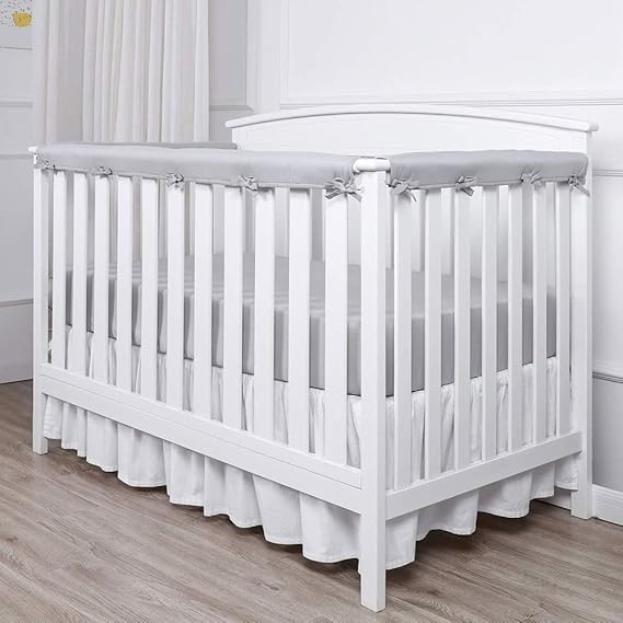 gerFogoo 3PCS Baby Crib Rail Cover Protector Padded Surrounding