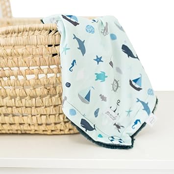 nautical receiving blankets