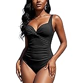 Ocean Blues Women's Slimming One Piece Swimsuits Tummy Control Bathing Suit Supportive Shaping Swimwear for Women