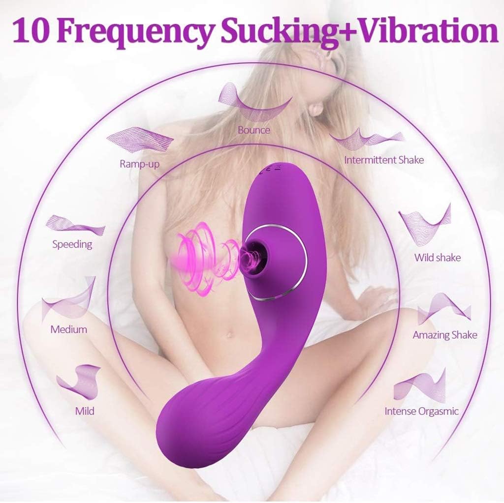 Fxisz Strong Clítôral Sucking V?bràtors for Women Toy 10 Suction Modes Tongue Oral Tongue Simulator, Vibration Wand, Multi Speed Clitorial Sucking Toy for Women Adullt Beauty Gift