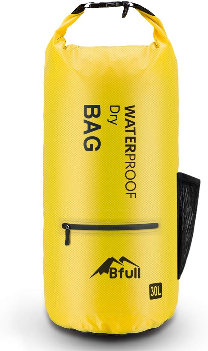 BFULL 10L/20L Waterproof Dry Bags, Perfect for Kayaking/Boating/Canoeing/Fishing/Rafting/Swimming/Camping/Snowboarding Adjustable Shoulder Strap